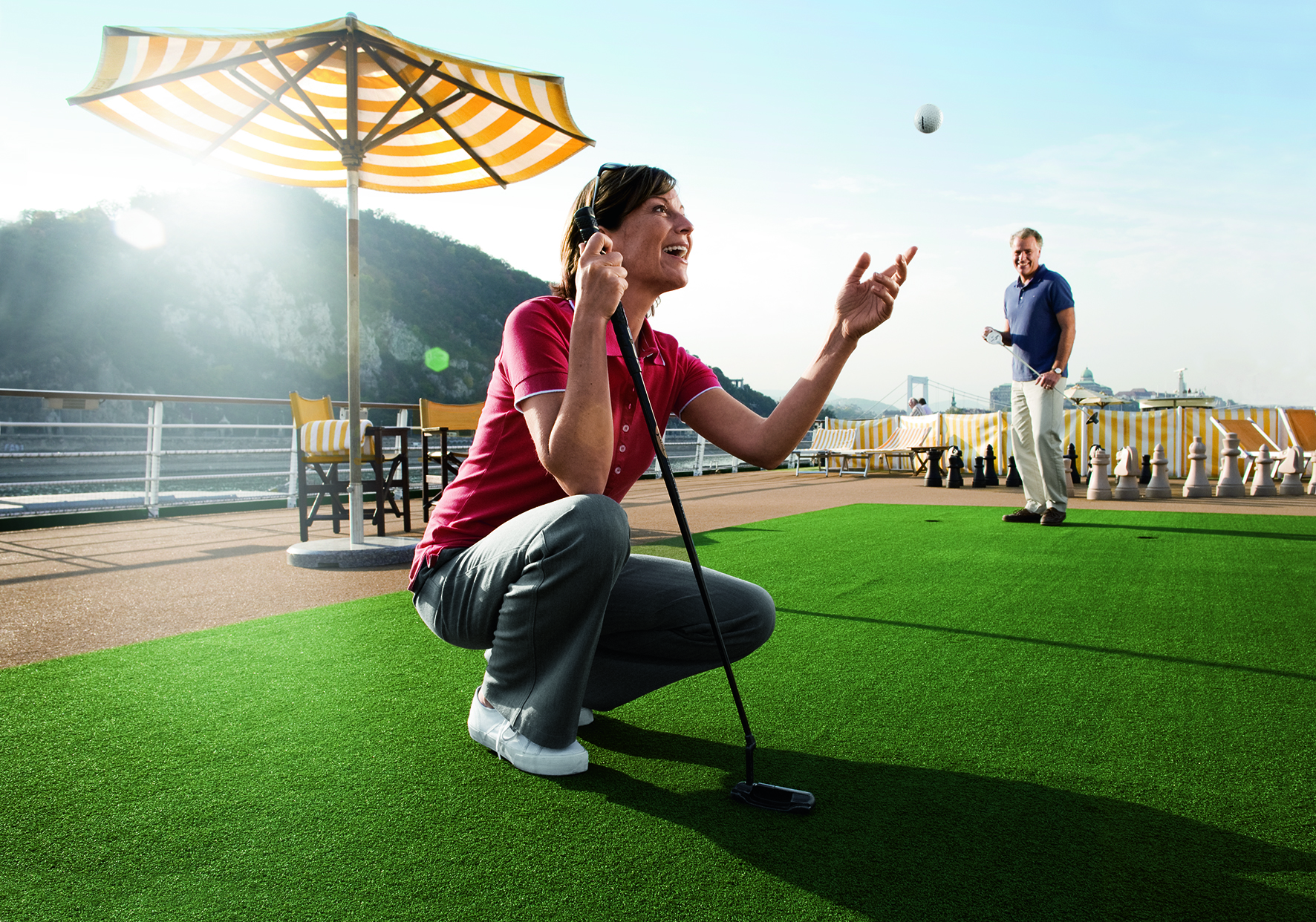 minigolf na palubě A-Rosa